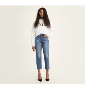 Levi's Premium WEDGIE STRAIGHT FIT WOMEN'S JEANS - Jazz Jive Sound - Medium Wash